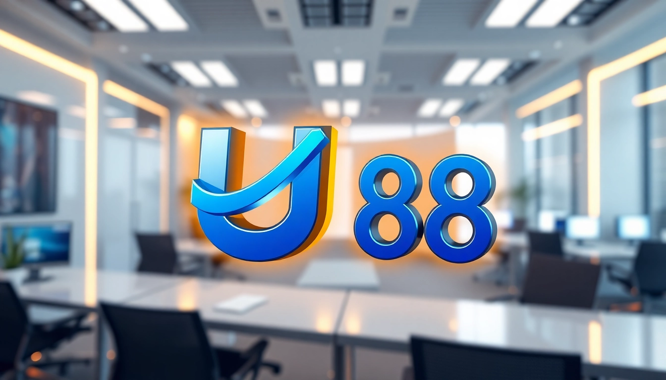 UV 88 branding logo on digital interface representing trust, innovation, and professionalism for online platforms.