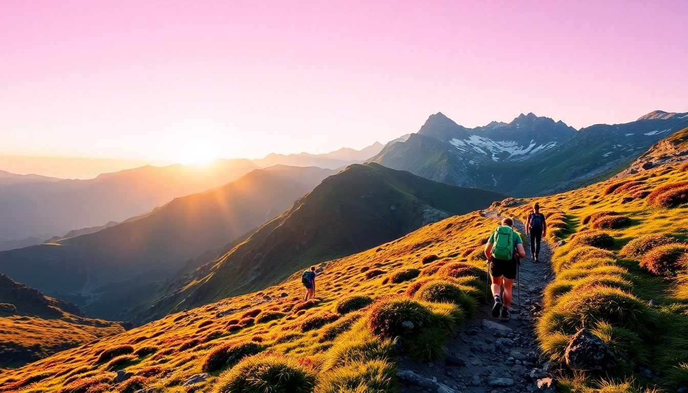 Hiking enthusiasts exploring scenic trails in Indonesia, showcasing the natural beauty and outdoor adventure opportunities with a focus on hiking activities.