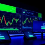 AICoin下载：稳定安全的加密交易平台界面，实时行情和预警功能演示，强调安全与便捷。