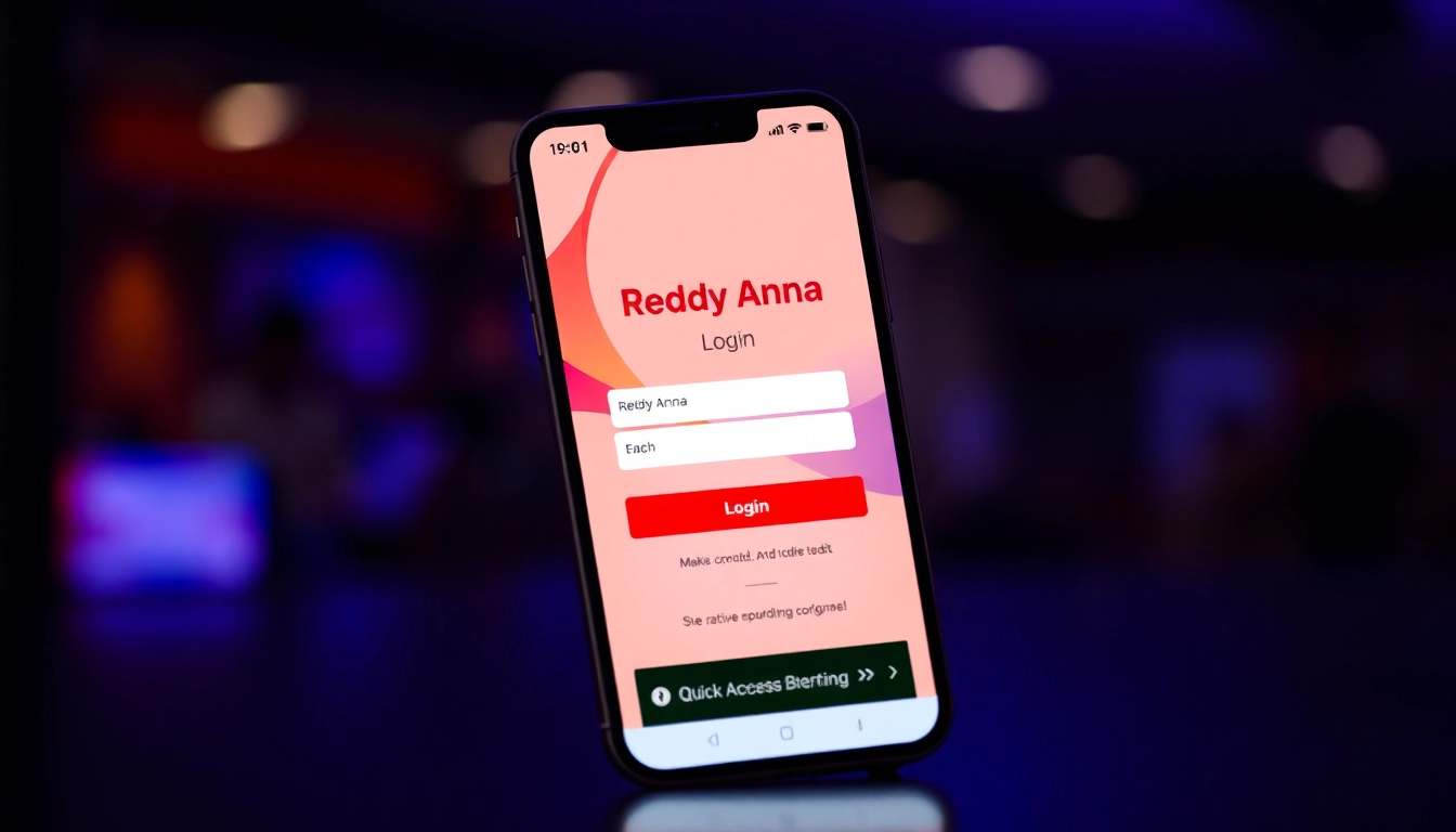 Easy access to Reddy Anna Login page on a smartphone for quick sports betting and casino gaming in India.