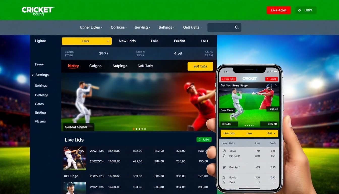 Professional cricket betting platform Cricbet99 com showcasing live sports odds and