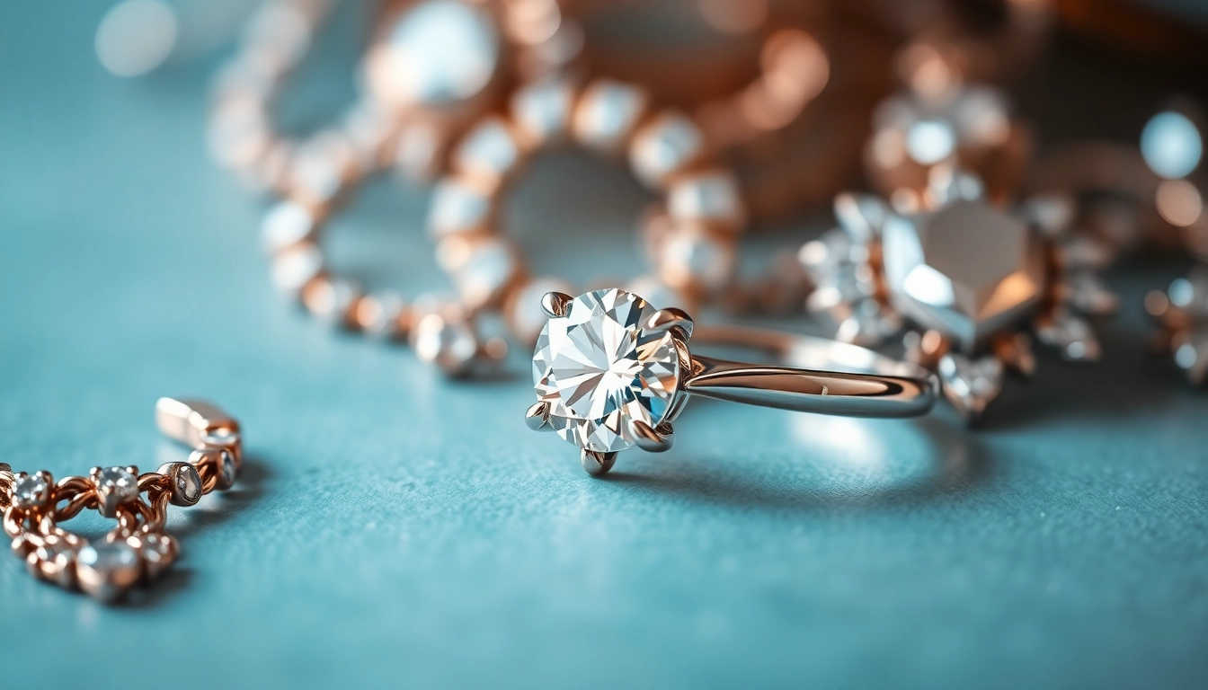 View of engagement rings online showcasing a sparkling diamond solitaire for modern brides