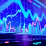 High-tech aicoin market analysis dashboard showcasing digital charts and real-time data for